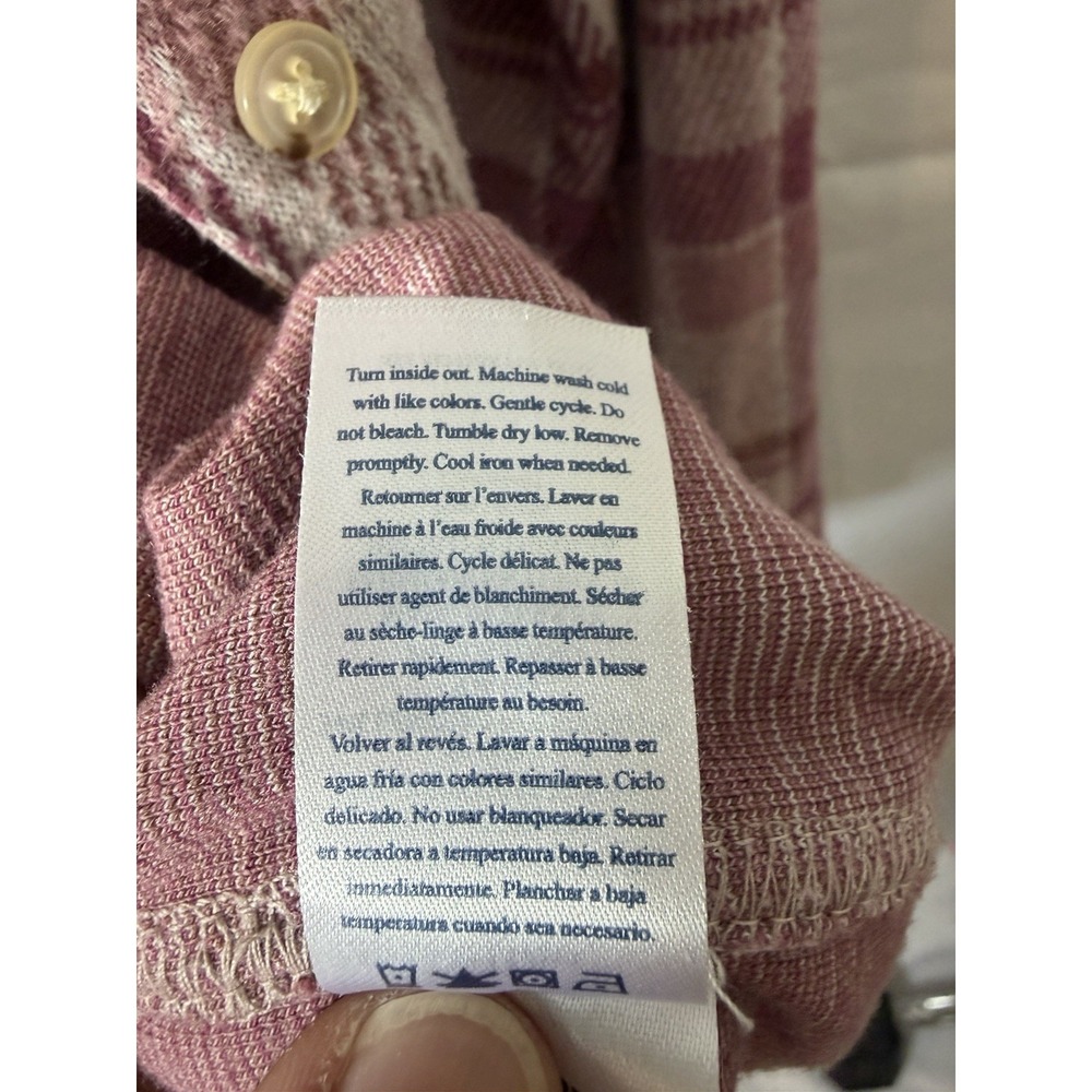 Faherty Womens Size Small The Legend Shirt In Pink Plaid Cottagecore - Picture 15 of 15